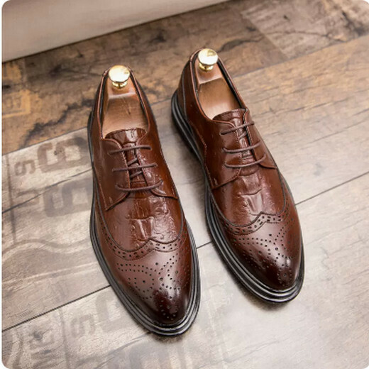 Business pointed leather shoes A1106