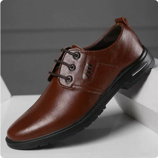 Hollow breathable leather shoes (197-8 spring and autumn style)