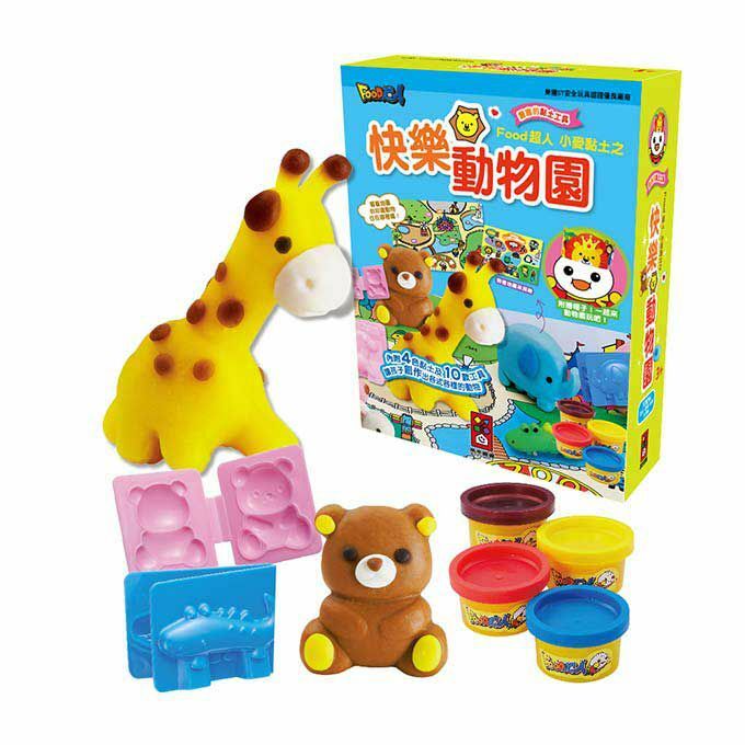 《 風車出版 》 小麥黏土之快樂動物園-FOOD超人