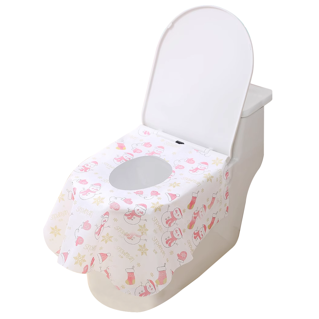 旅行用全覆蓋馬桶墊雪人款 (5入) 69CTVTLM05