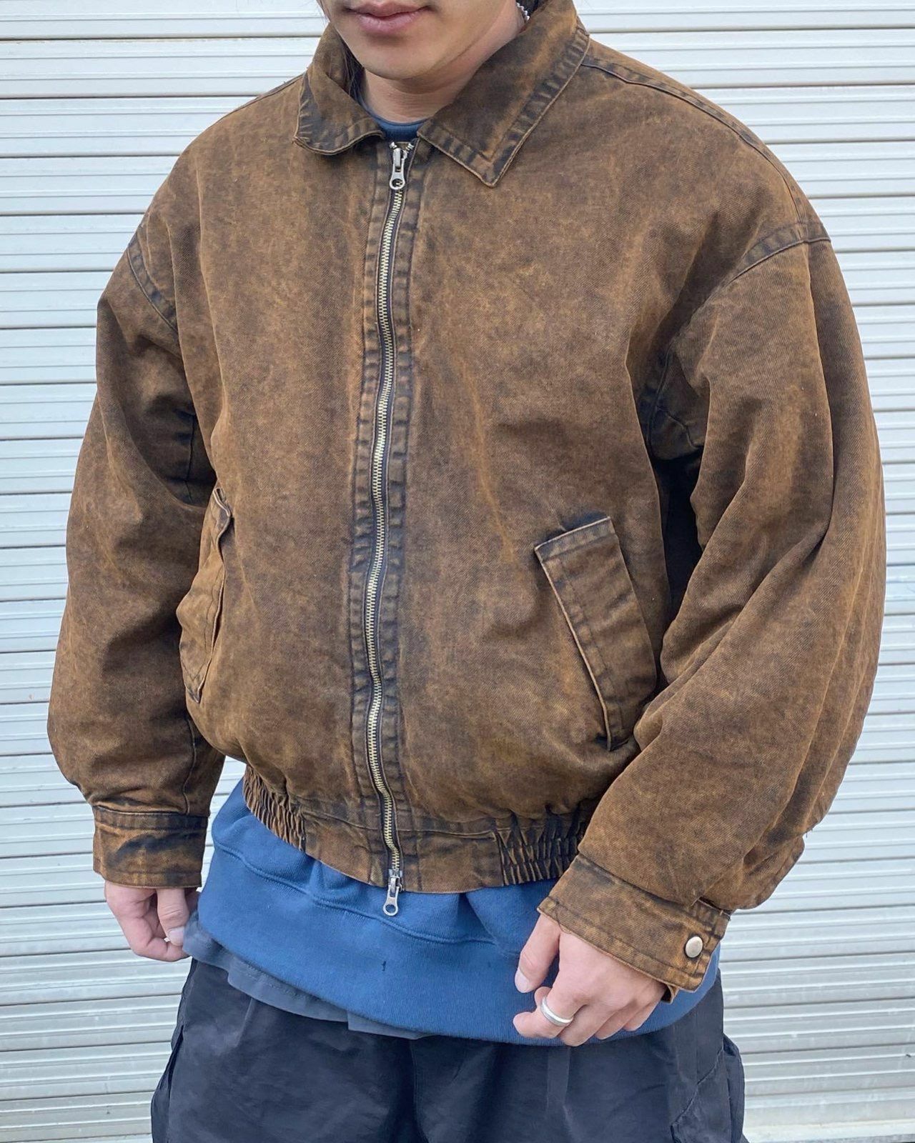 洗水反領拉鍊外套 aprotic-011JK