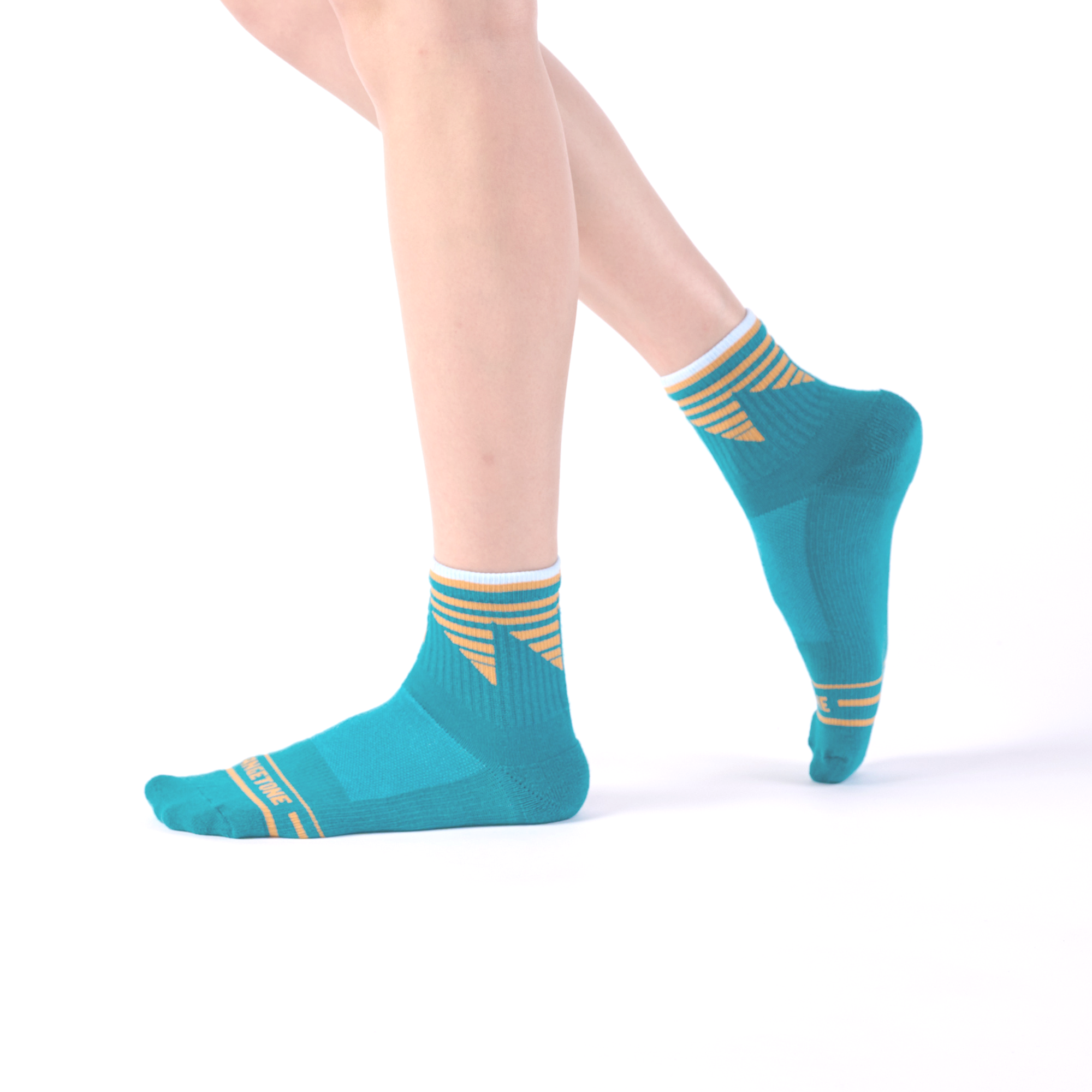 Land 抗菌運動中筒襪〈綠〉