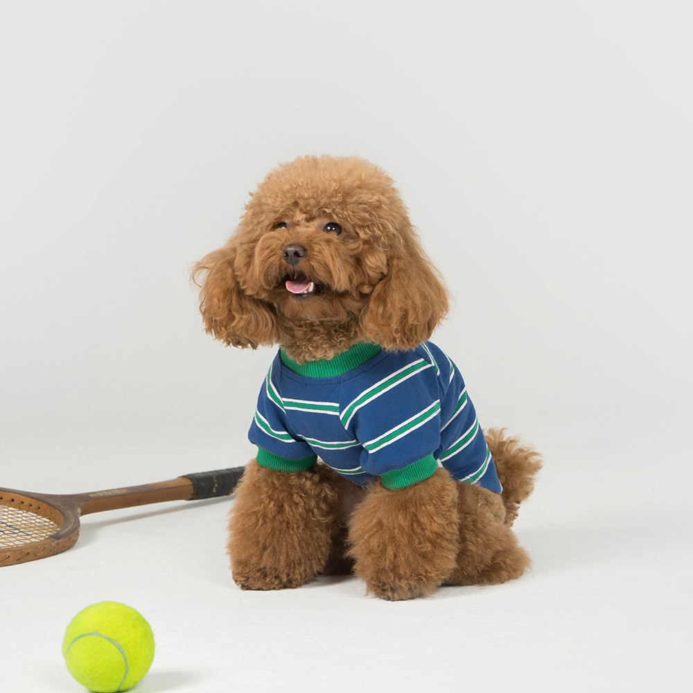 PETS WEAR | 條紋口袋T恤