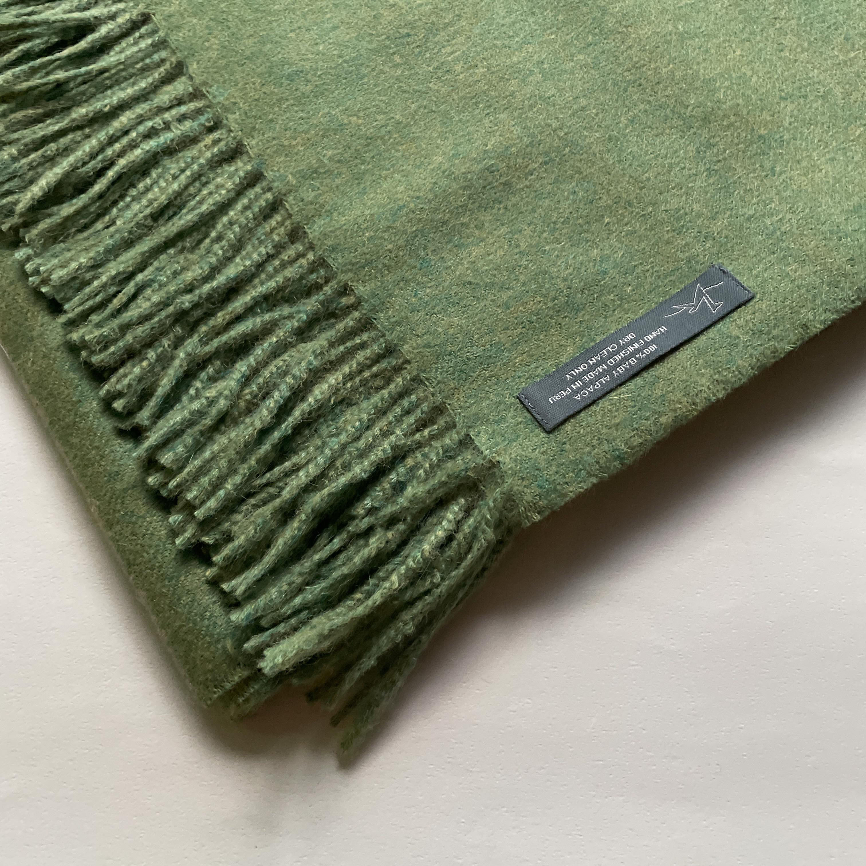 安地斯羊駝蓋毯｜青草地｜秘魯