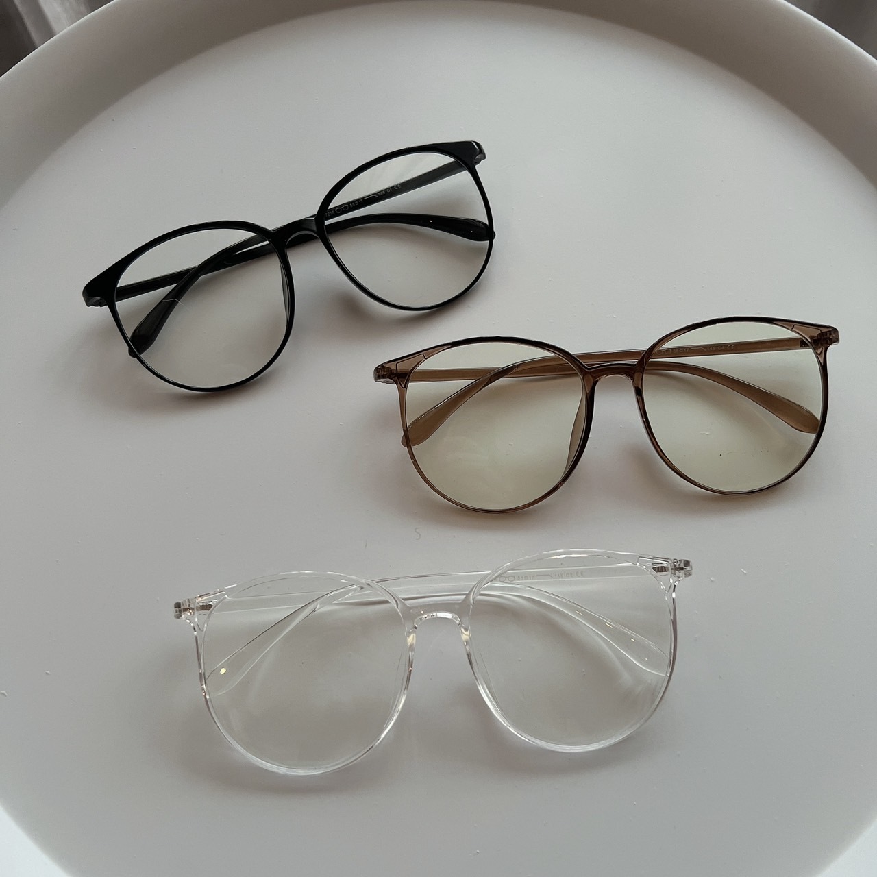 S07216大圓框小臉鏡框/三色