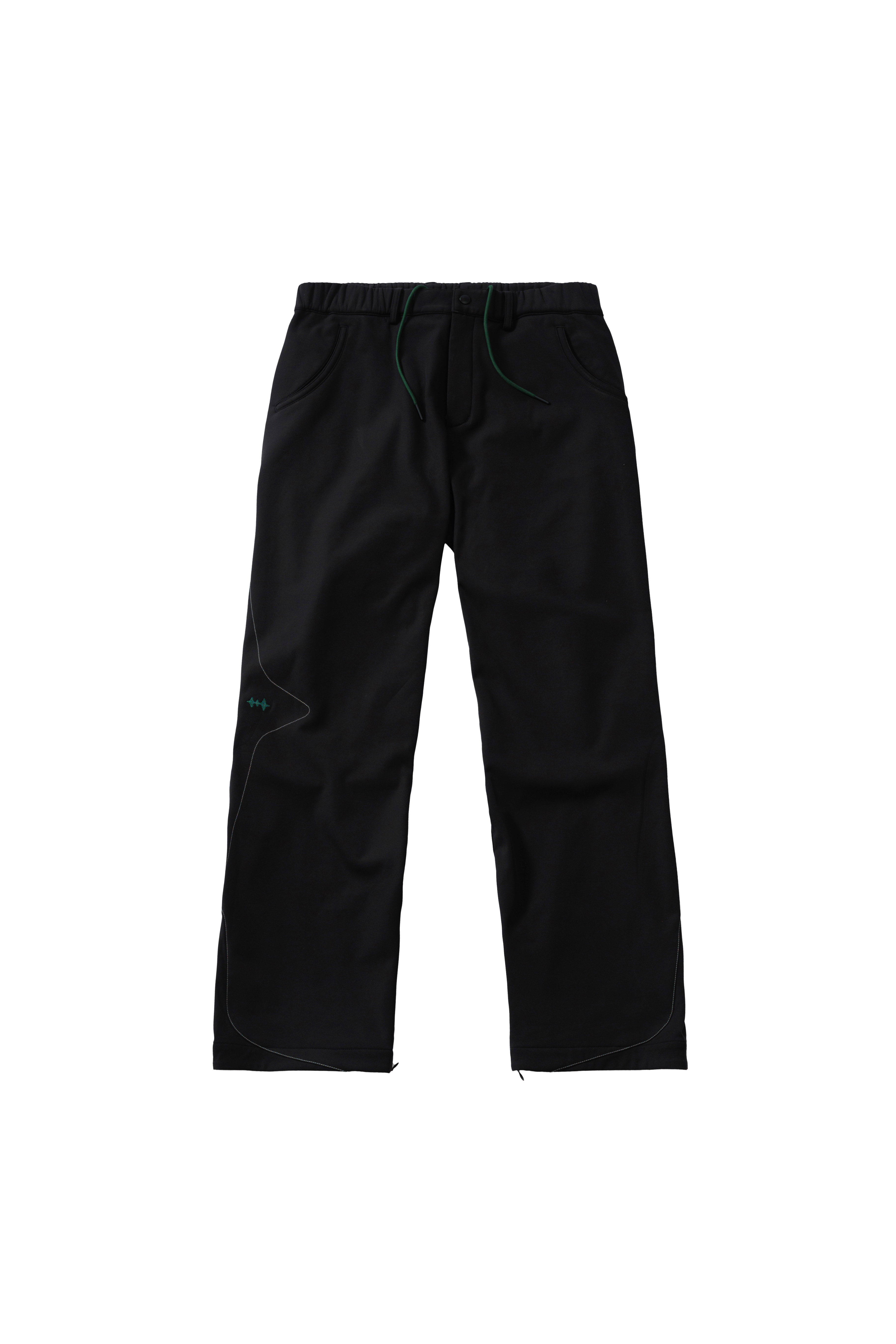 ZIPPER FLARED PANTS - BLACK
