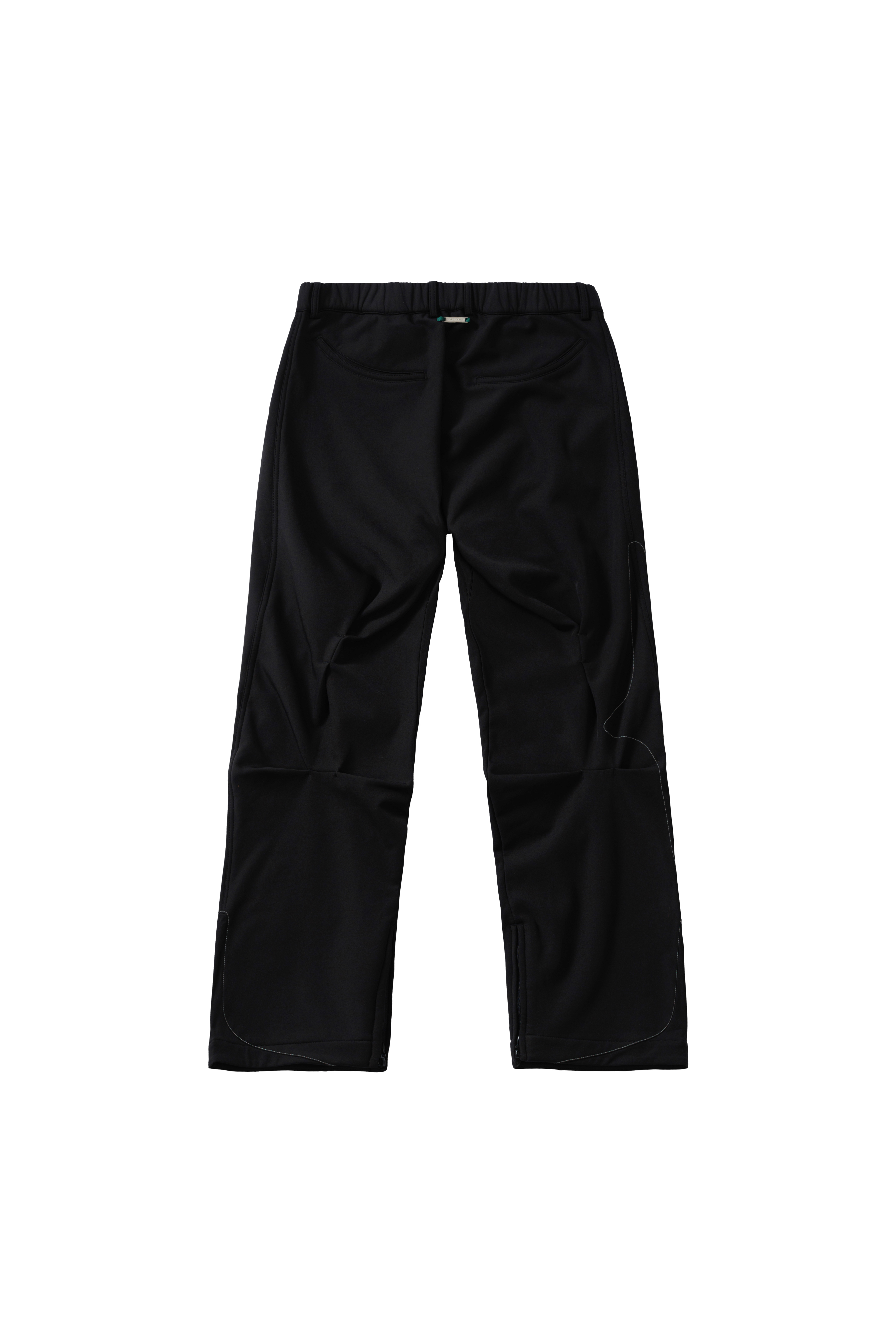 ZIPPER FLARED PANTS - BLACK