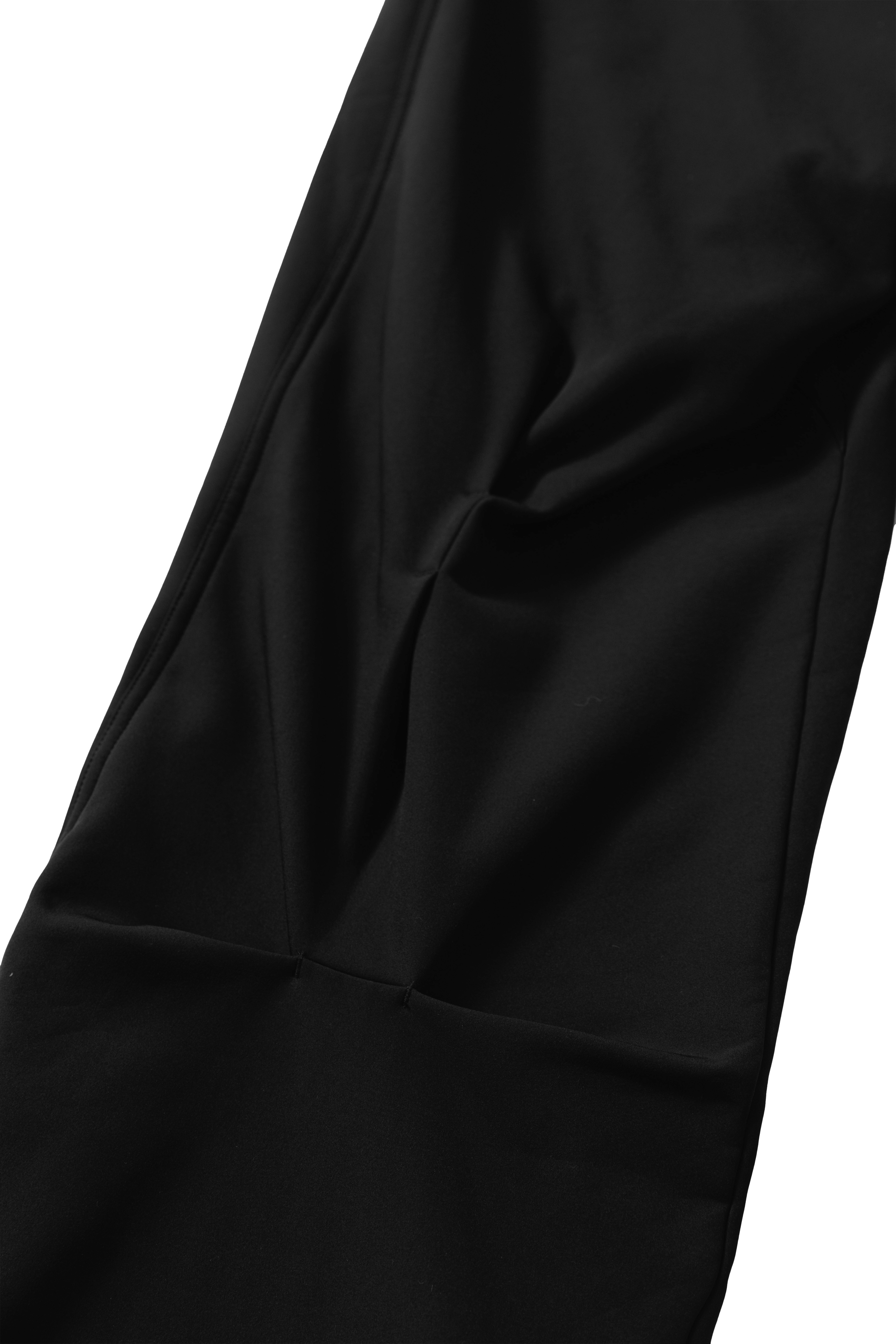 ZIPPER FLARED PANTS - BLACK ZIPPER FLARED PANTS - BLACK