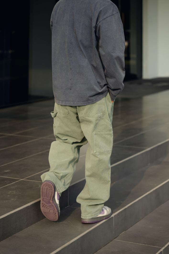 水洗做舊伐木工作褲-秋冬新色3.0版