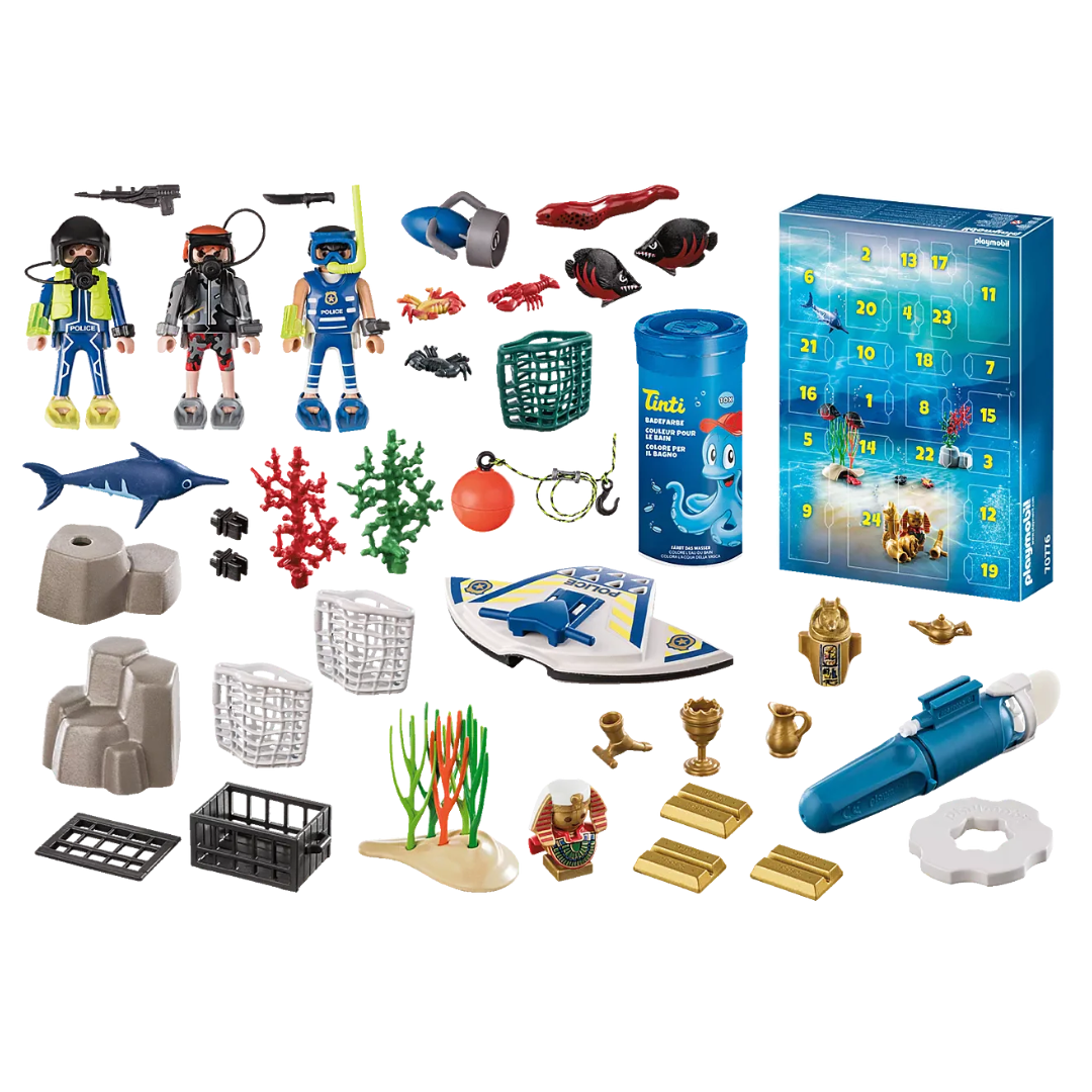 PLAYMOBIL Advent Calendar - Police Diving Mission