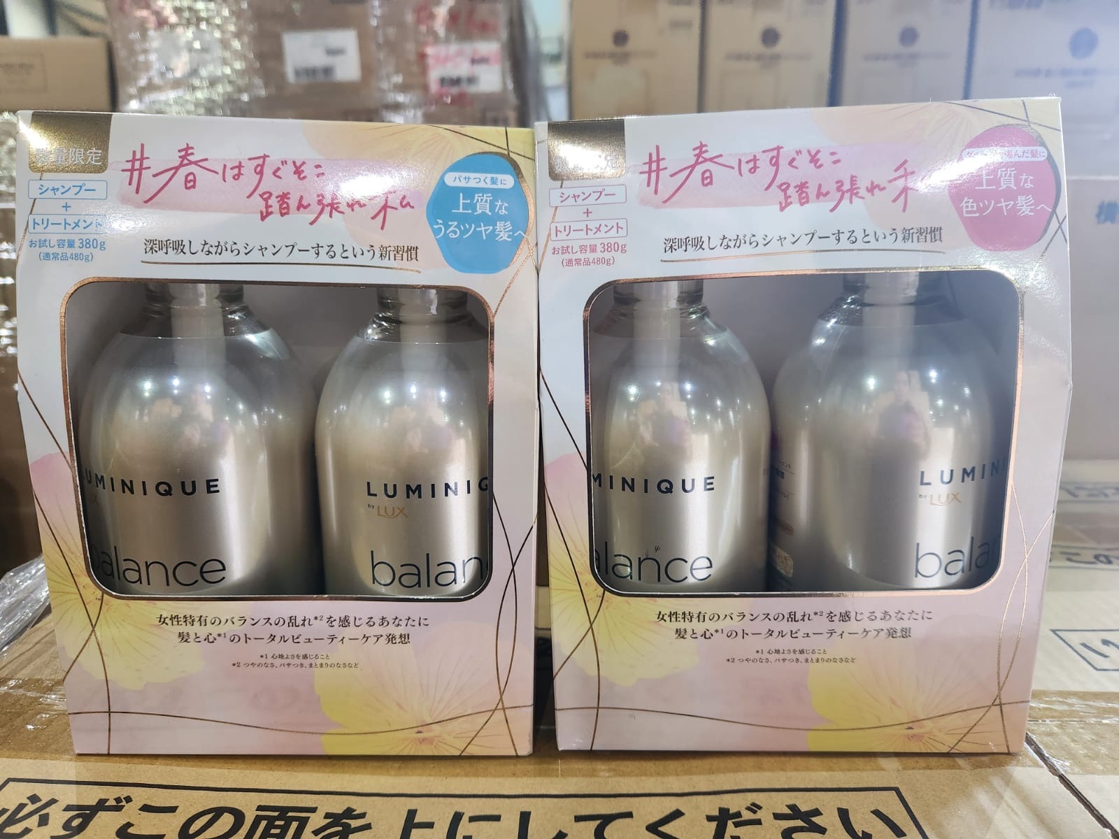 日本Lux Luminique Balance限定版洗髮&護髮套裝380g 1盒2支)