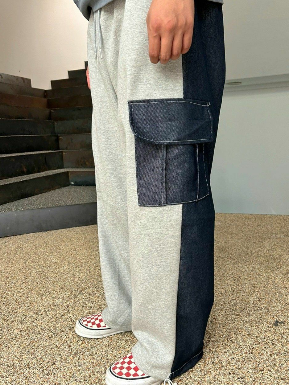 拼色可束腳工裝運動褲 BANYA-004P