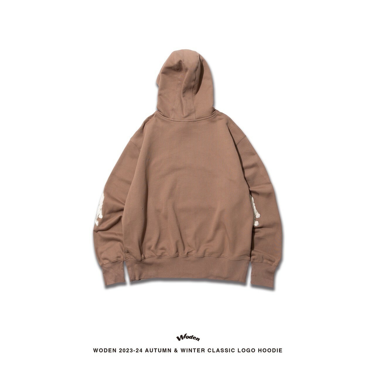 WODEN 2023-24  Autumn & Winter 022 Classic LOGO Hoodie 咖啡色
