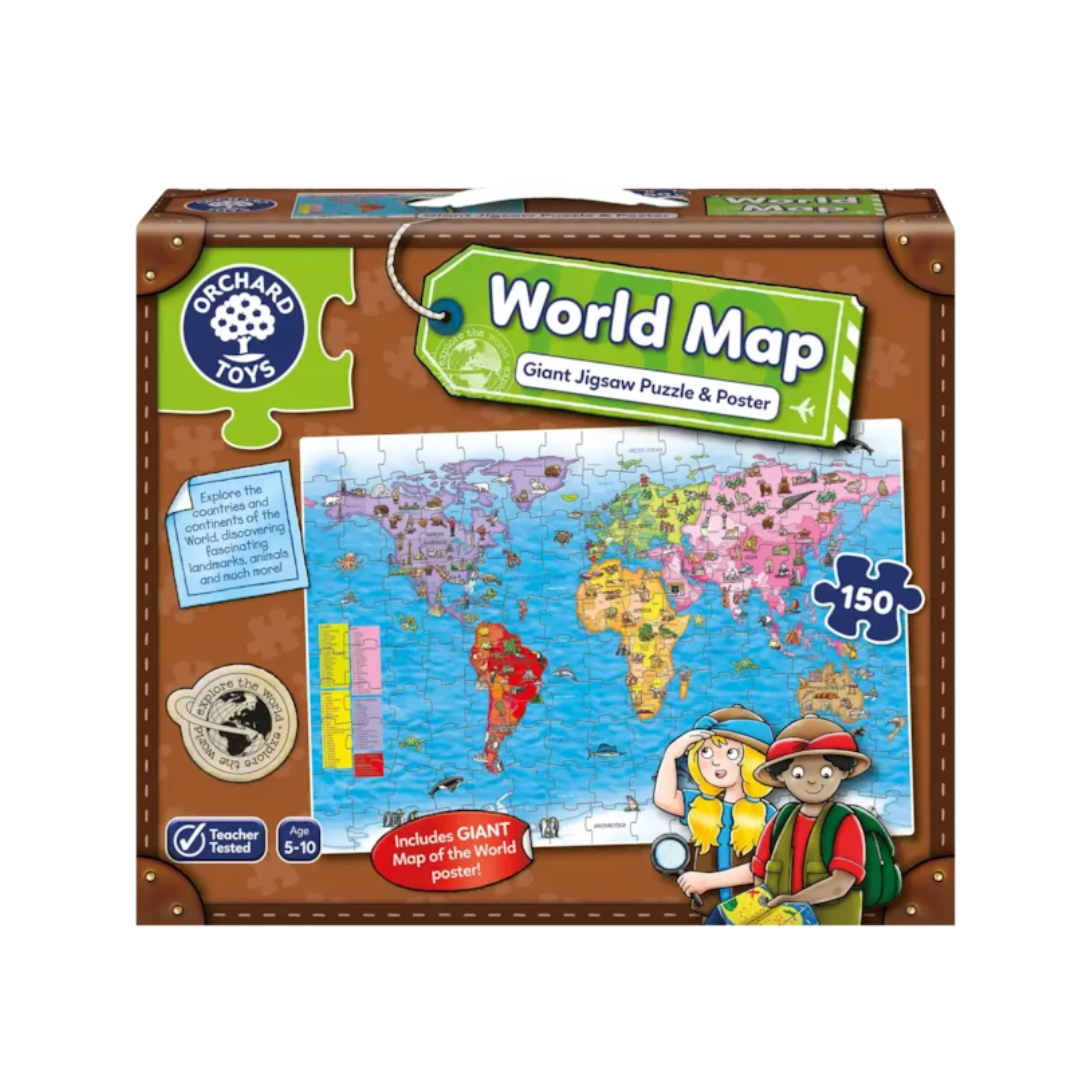 Orchard Toys World Map Puzzle and Poster (150 P)