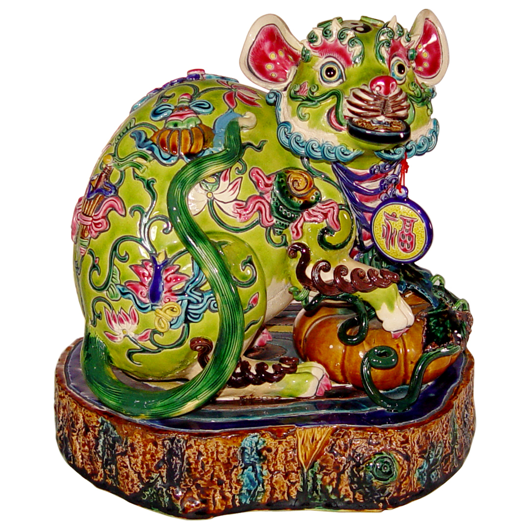 【国内正規品】 鹿港窯禮品館│交趾陶十二生肖系列L 工芸品