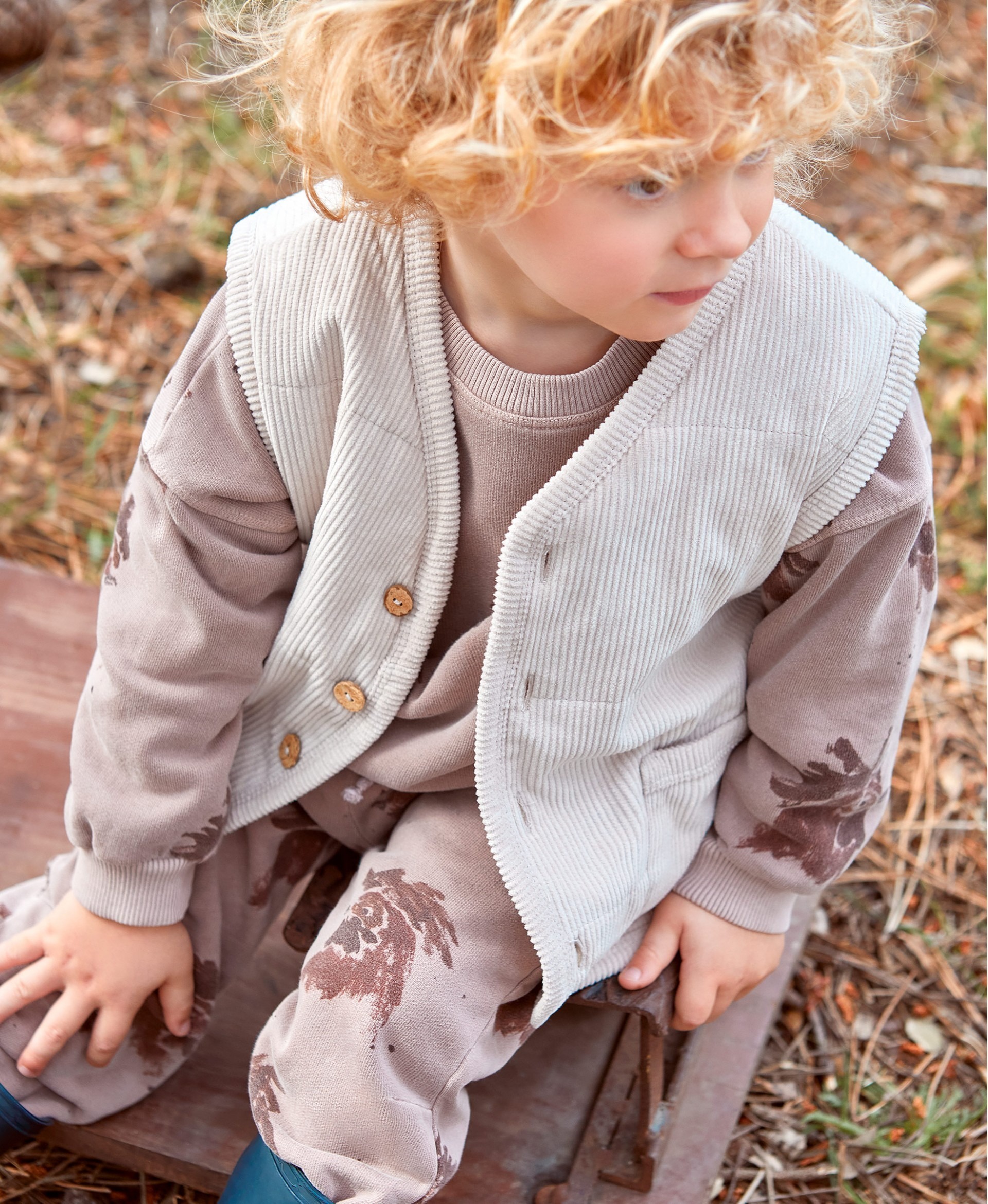 葡萄牙Play Up 有機棉燈芯絨背心 (Kids) - Susana