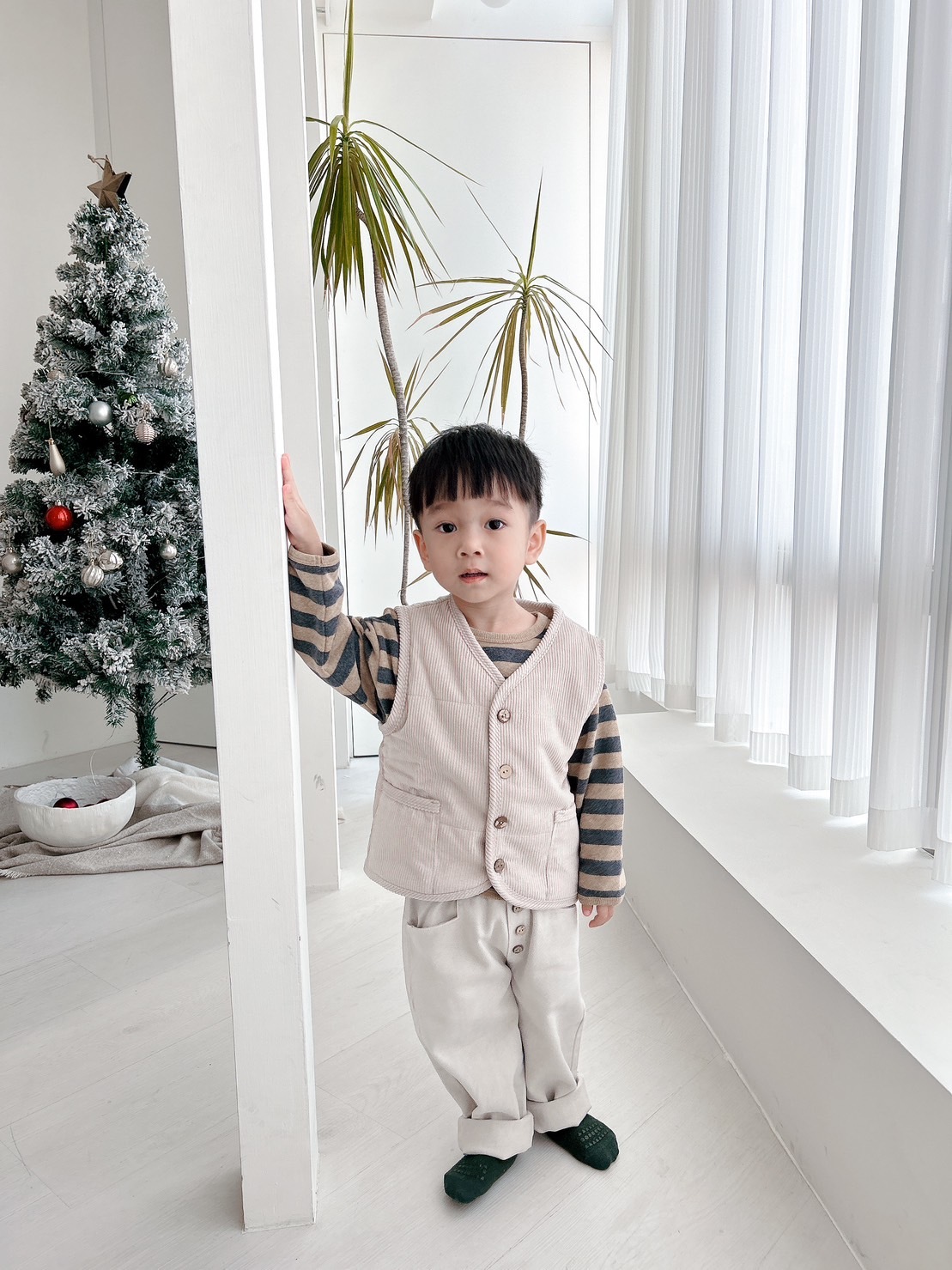 葡萄牙Play Up 有機棉燈芯絨背心 - Susana