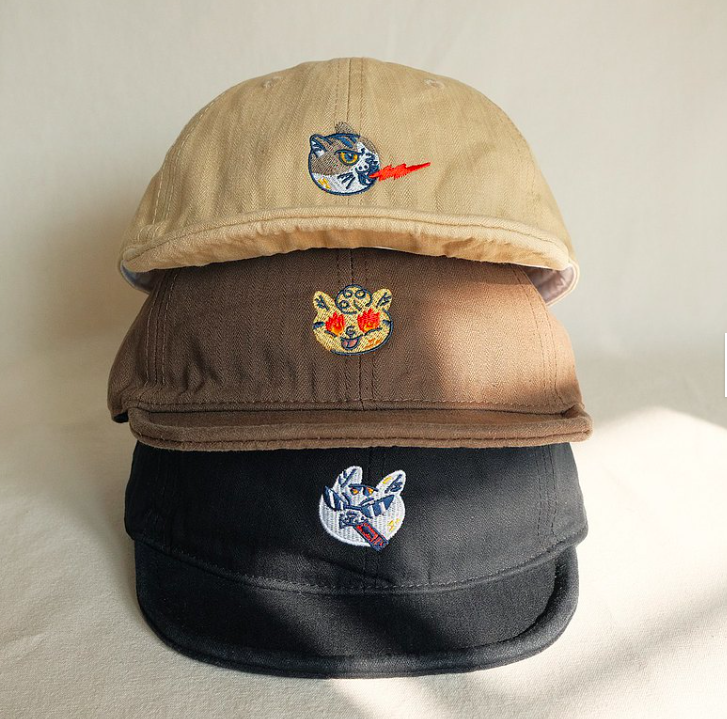 晚安貓 不良貓短帽 帽子 ｜皮康