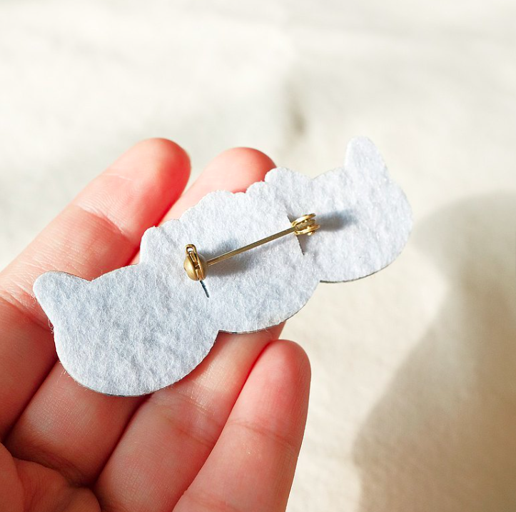 暴走小隊 不良貓刺繡別針 ｜皮康