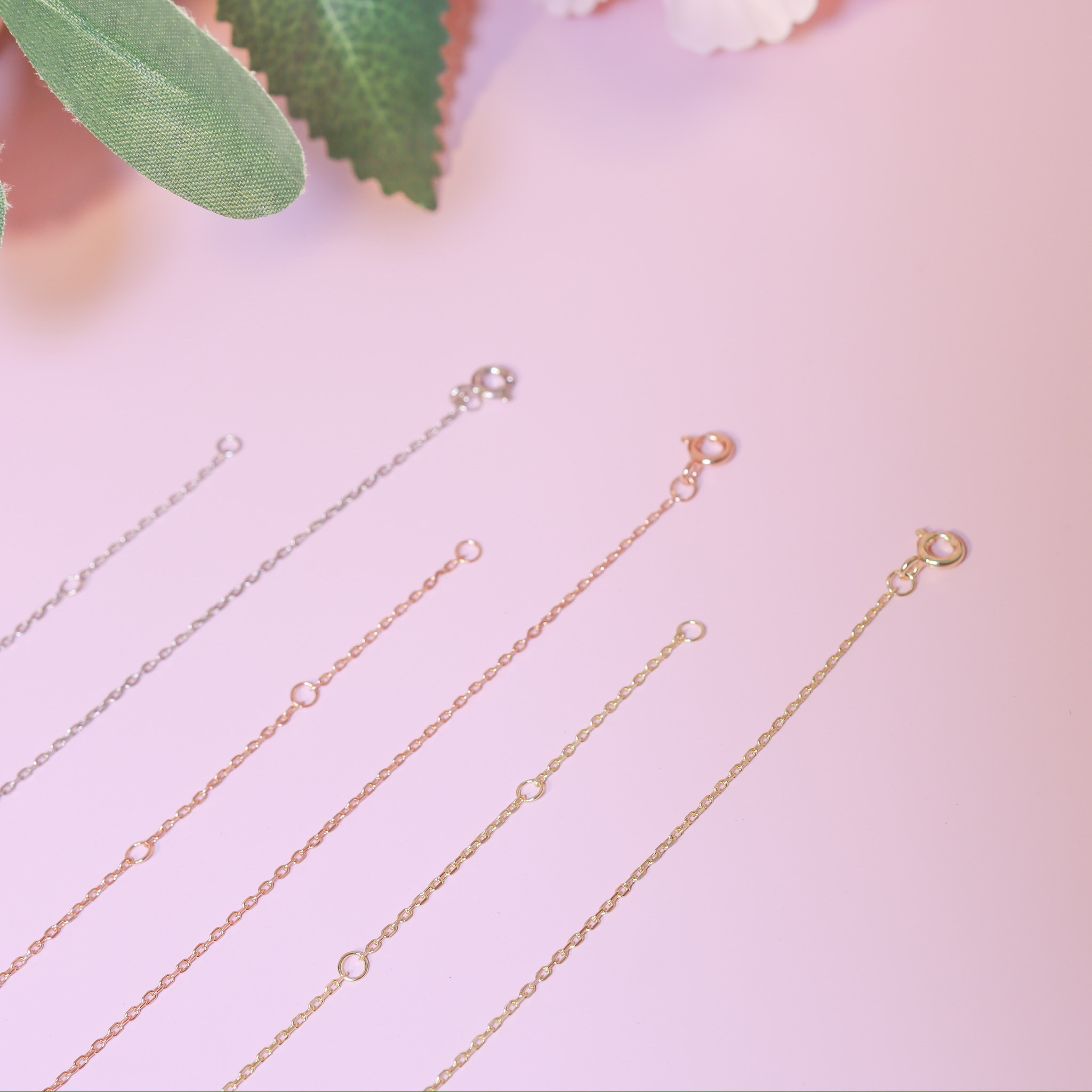 丨925 Silver・ White Gold・Rose gold・Gold丨Silver Fine Chain Necklace |NE0988|