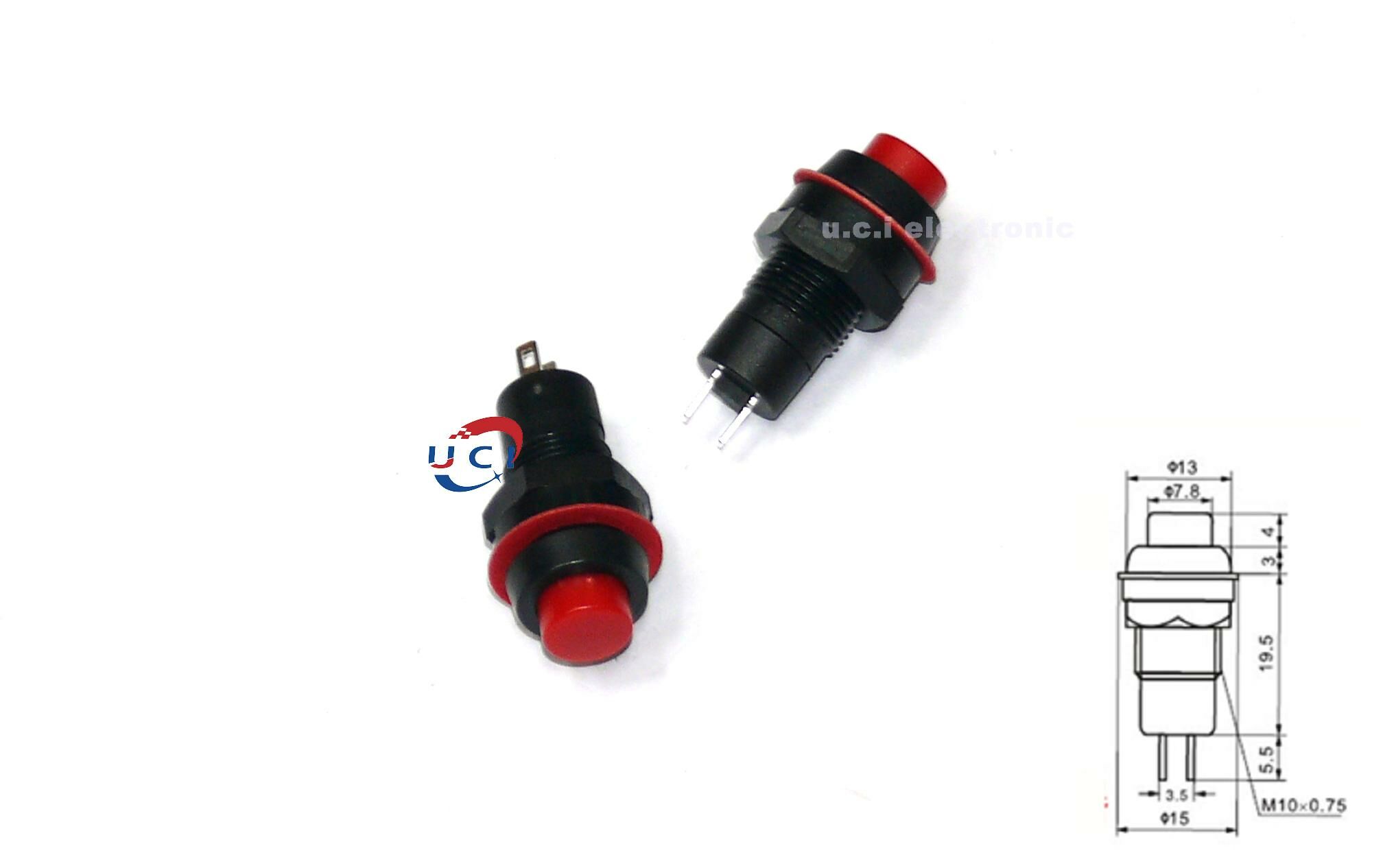 【UCI電子】 (H)  DS-213 DS-211常開按通 按鍵按鈕開關 復位開關 無鎖自復位開關 自鎖開關