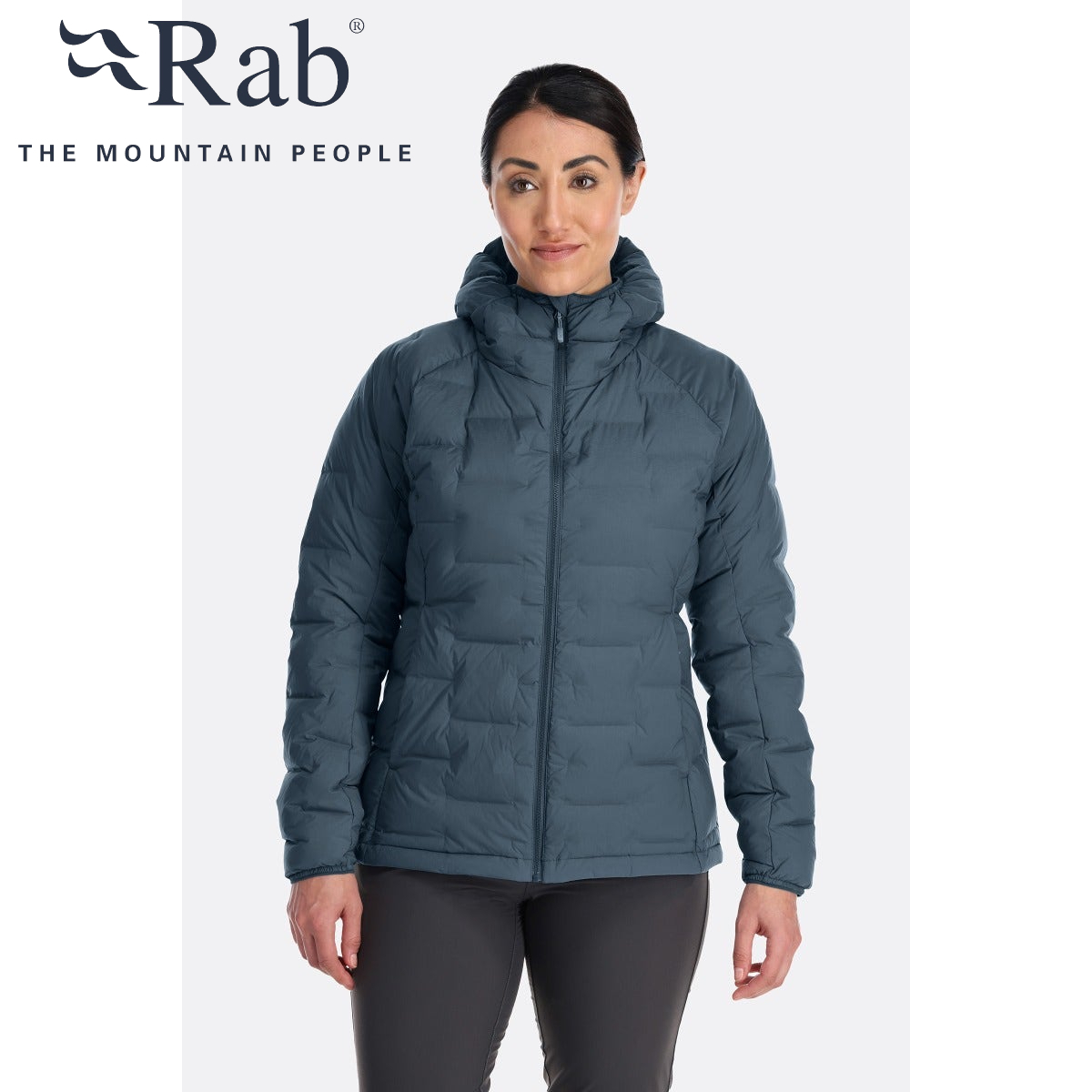 Rab Cubit Stretch Down Hoody 女款 保暖羽絨連帽外套 獵戶藍 QDB-31-ORB [HappyOutdoor]
