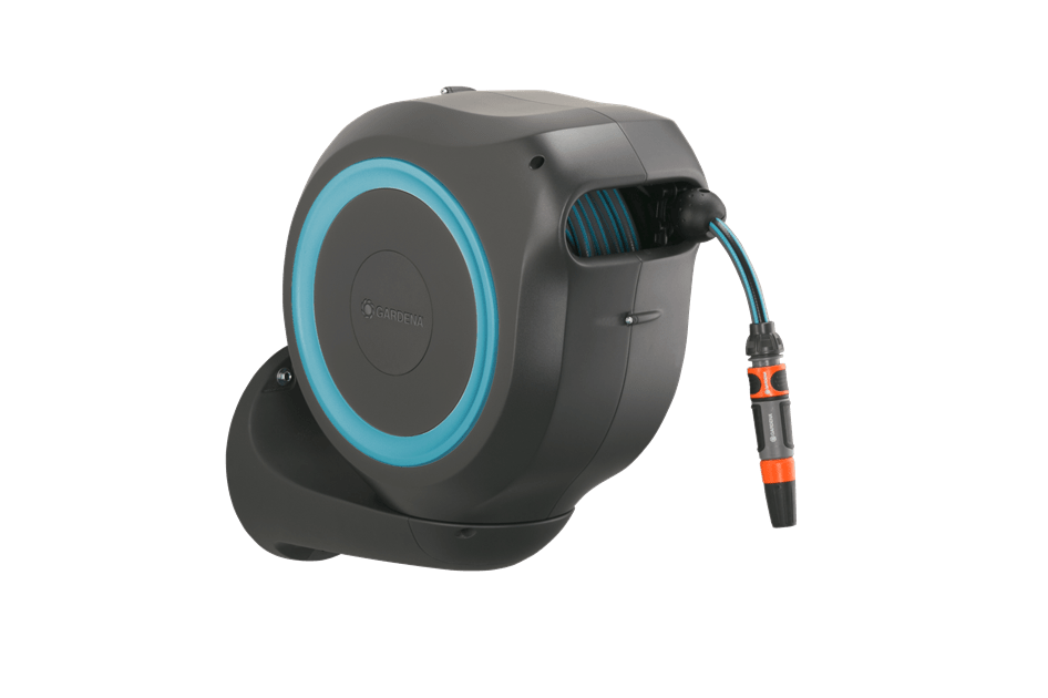 "GARDENA" 德國20m-4分挂墻式自動回捲喉架套裝M(1套/盒)-[18610]