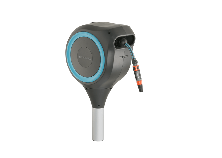 "GARDENA" 德國15m-4分插地式自動回捲喉架套裝S(1套/盒)-[18604]