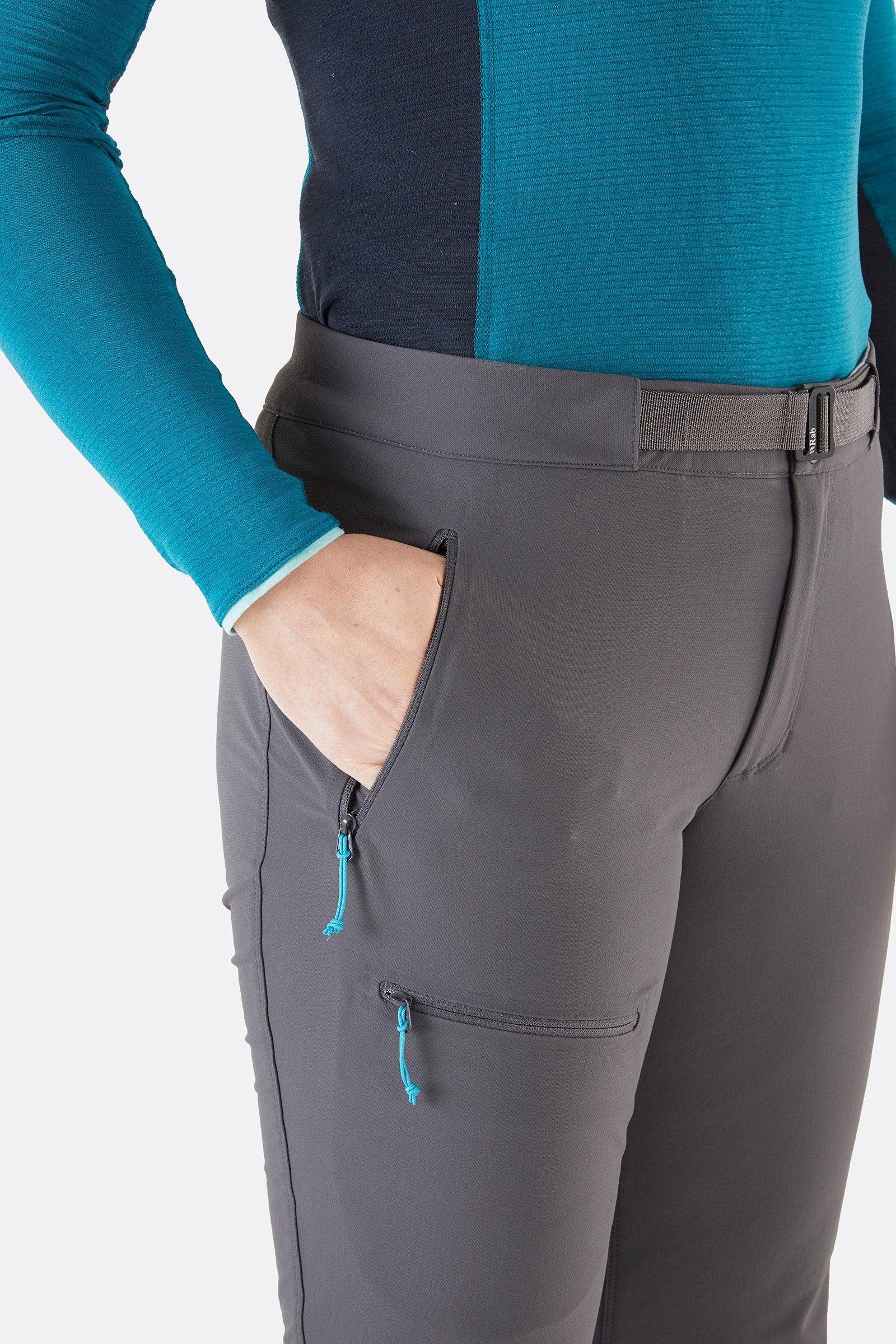 Rab Incline AS Pants Women's 女款 防風防潑水軟殼長褲 石墨灰 QFU-85-GRH [HappyOutdoor]