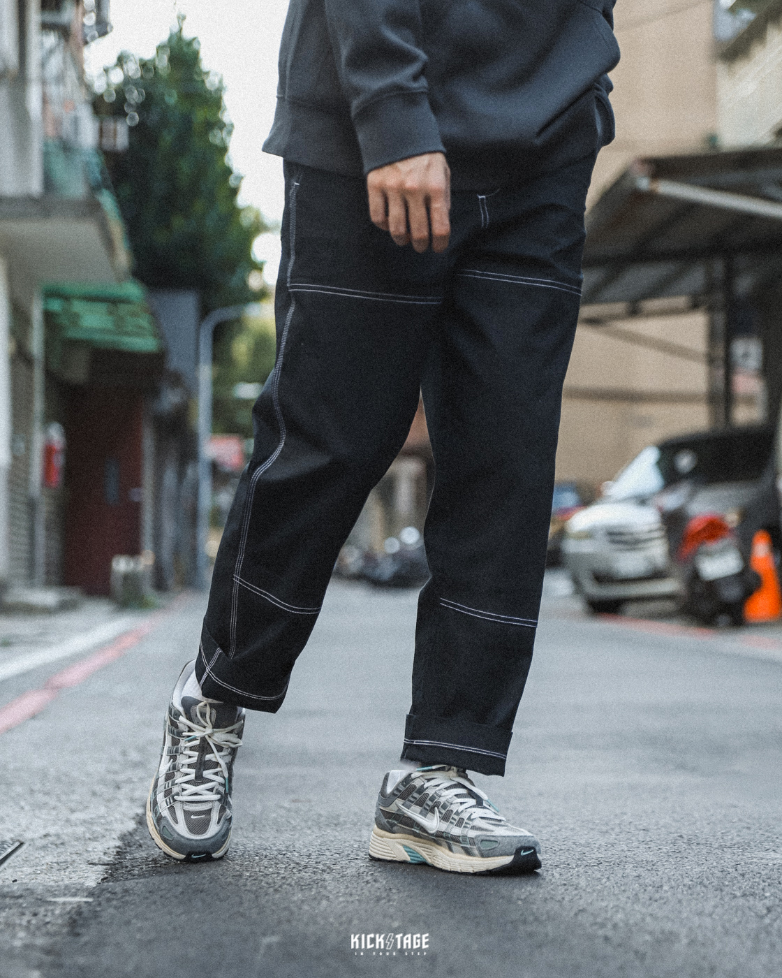 男款 NIKE SB DOUBLE-KNEE PANT 黑色 咖啡 白車線 工作褲 滑板長褲【FB8429】