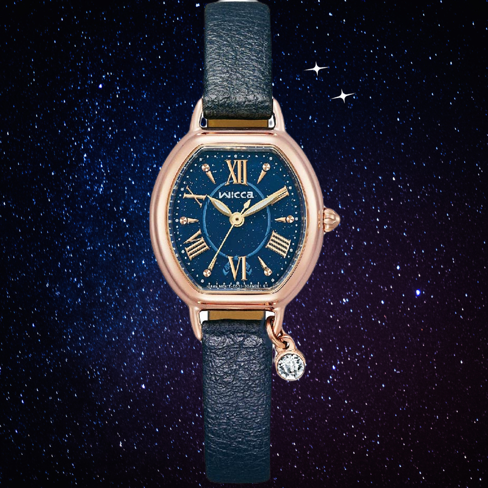 萬年鐘錶 - Citizen - Wicca 公主系列  台灣限定太陽能優雅輕奢女錶 KP2-566-70   錶徑23.5MM