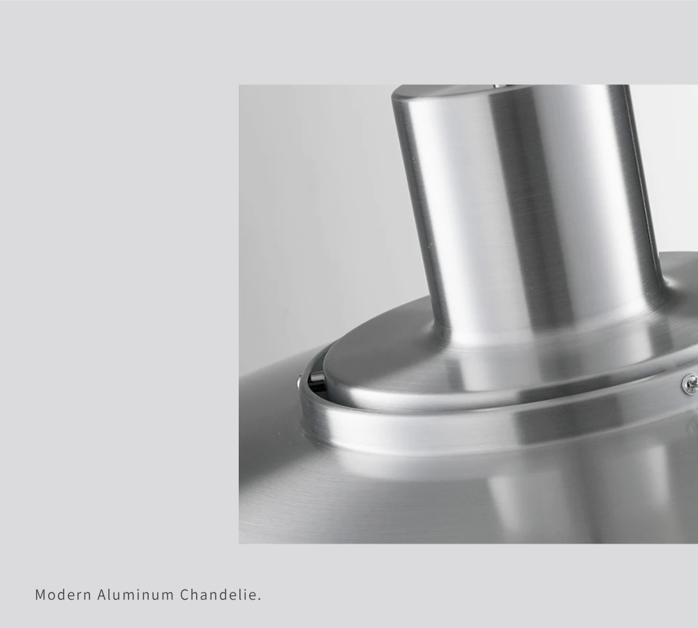 好萩家居|Brossé吊燈,銀色款,輕盈鋁材,獨特設計,高級拉絲金屬質感