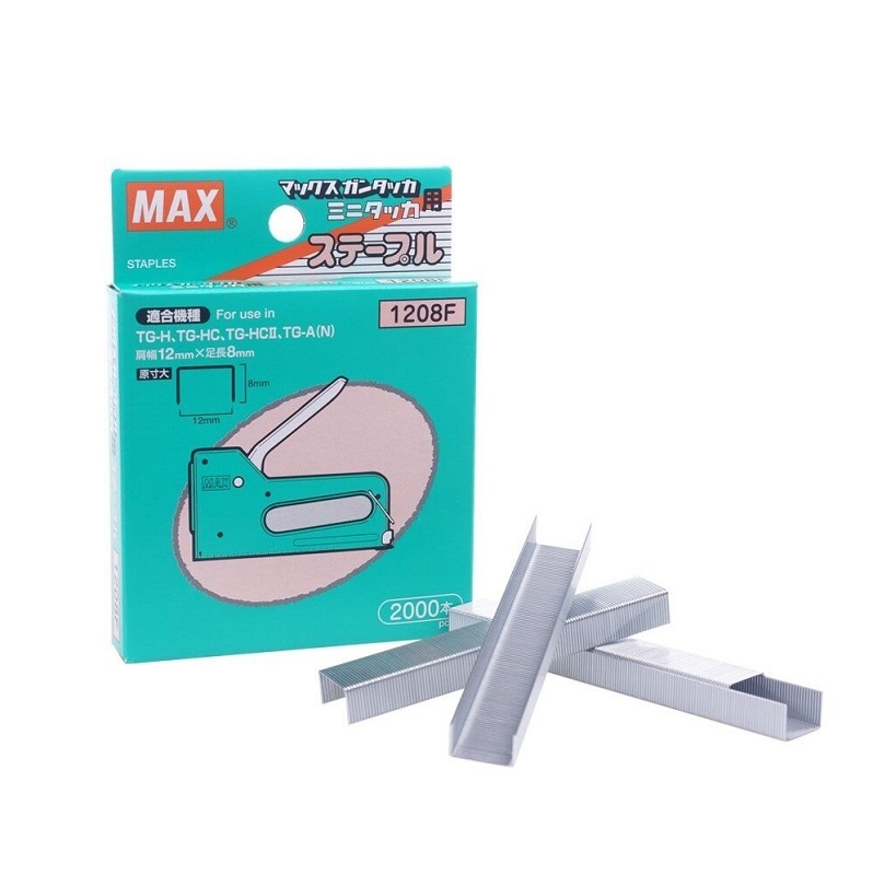 Max1208F 釘書釘 釘鎗 釘槍專用釘 (2000枚)