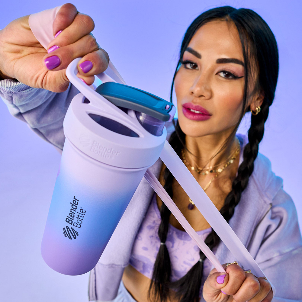 Blender Bottle 不鏽鋼搖搖杯【Sleek 星光銀】25oz-果果能量