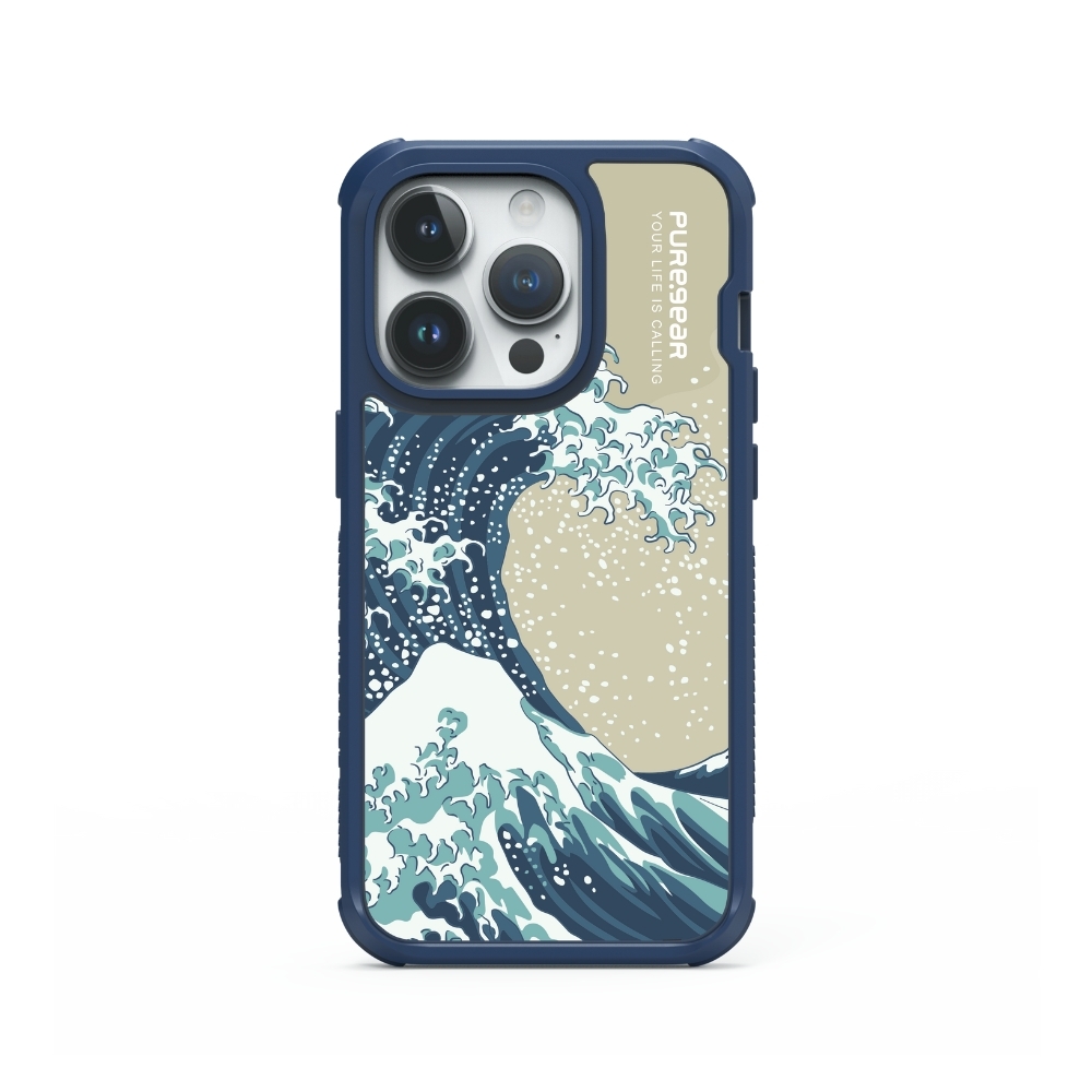 iPhone 15 輕坦克防摔手機殼 / 浪花 (彩繪風格)