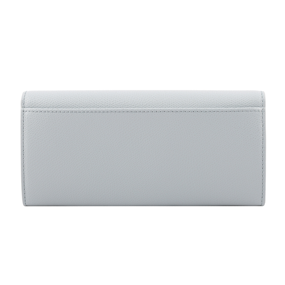 【FURLA】1927 系列轉釦翻蓋二折長夾(淺藍色) PCV0ACO ARE000 AR300