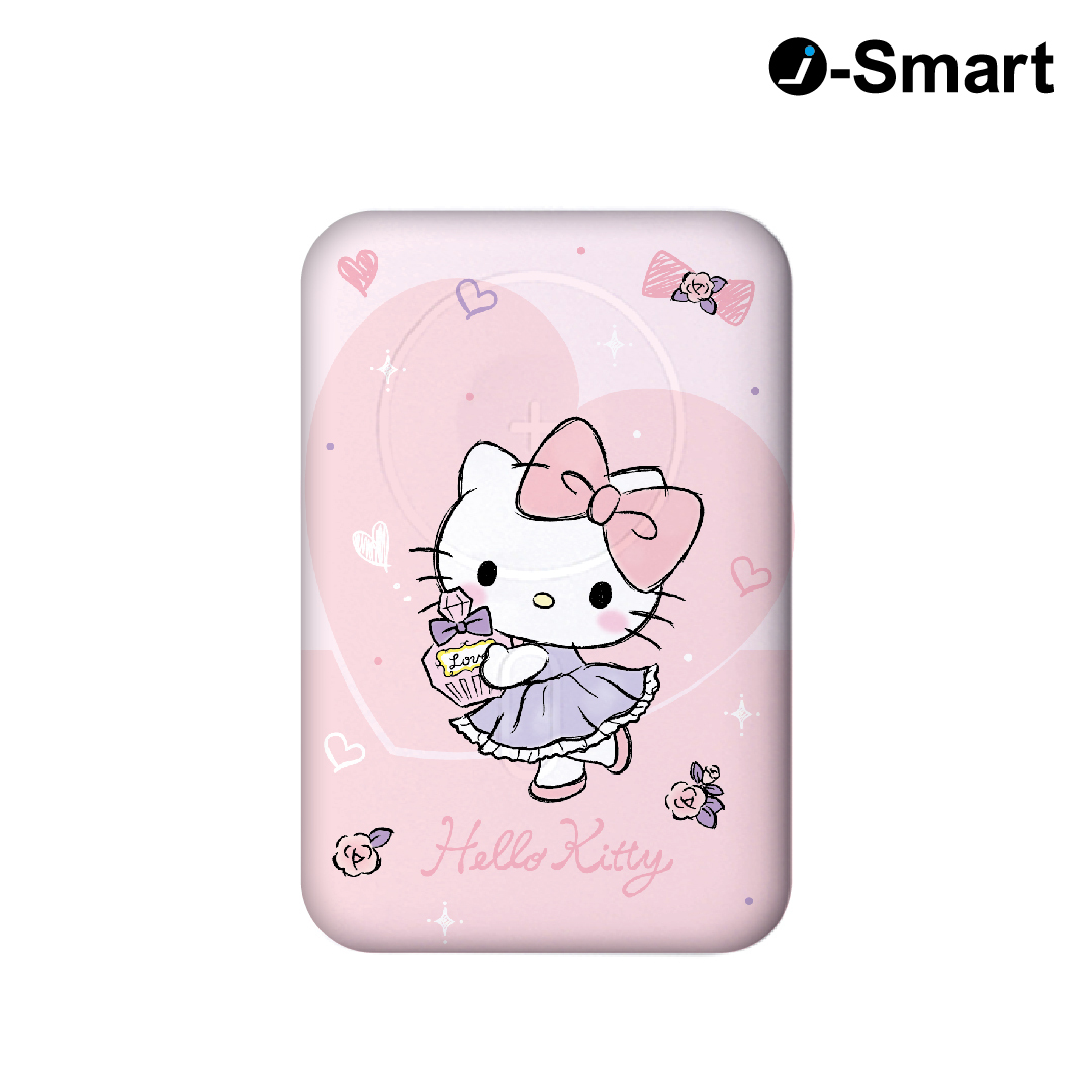 SANRIO CHARACTERS-3合1磁吸行動電源-HELLO KITTY