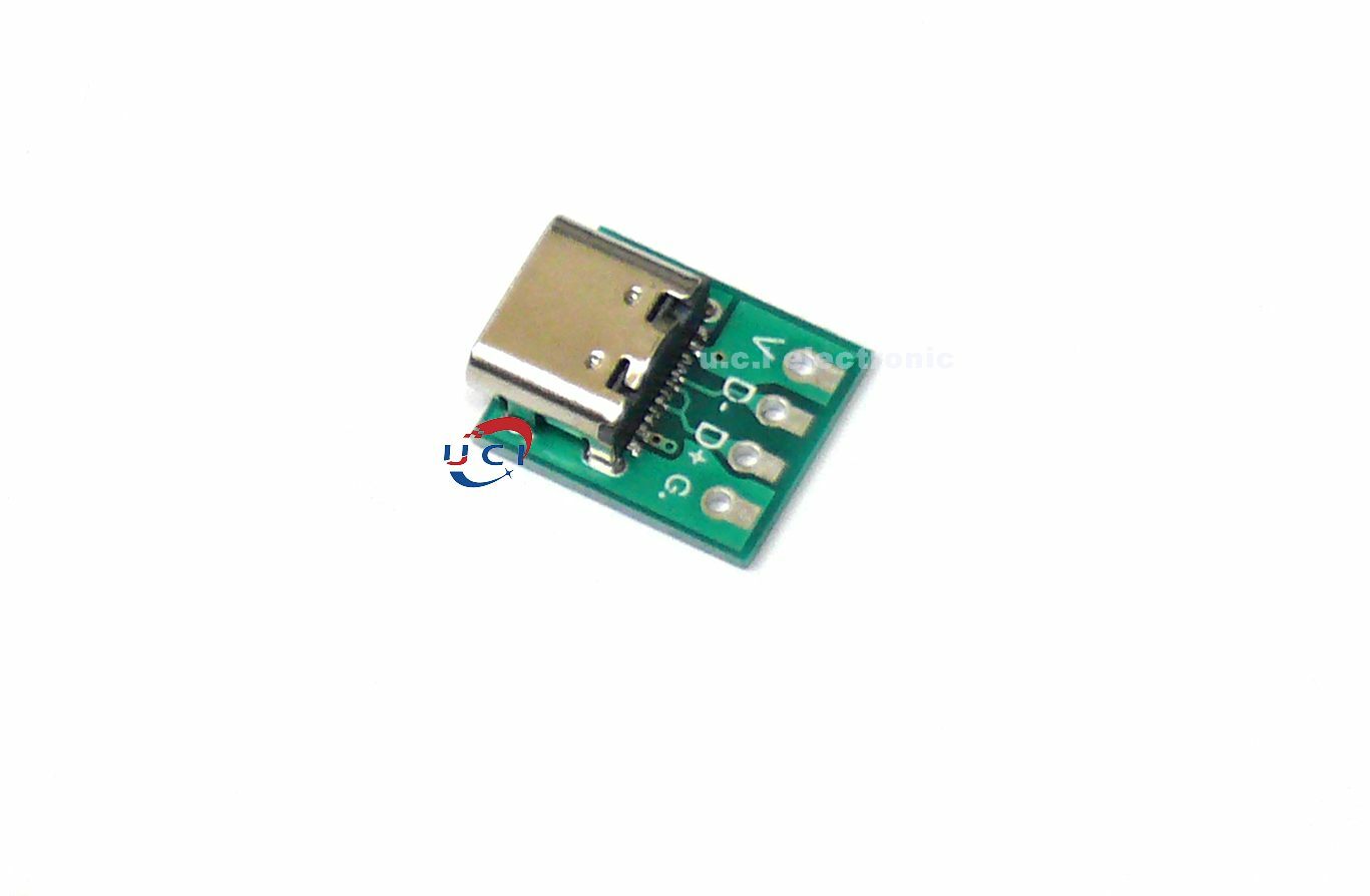 【UCI電子】 (E-7)  TYPE-C母座測試板 直針 彎針  TYPEC母座