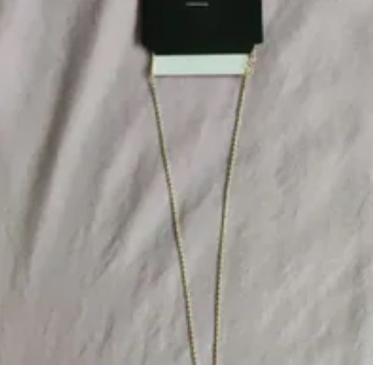 [S] NYU.NYU HEART GEM PENDANT NECKLACE, GOLD, SNN278 (SNN278)