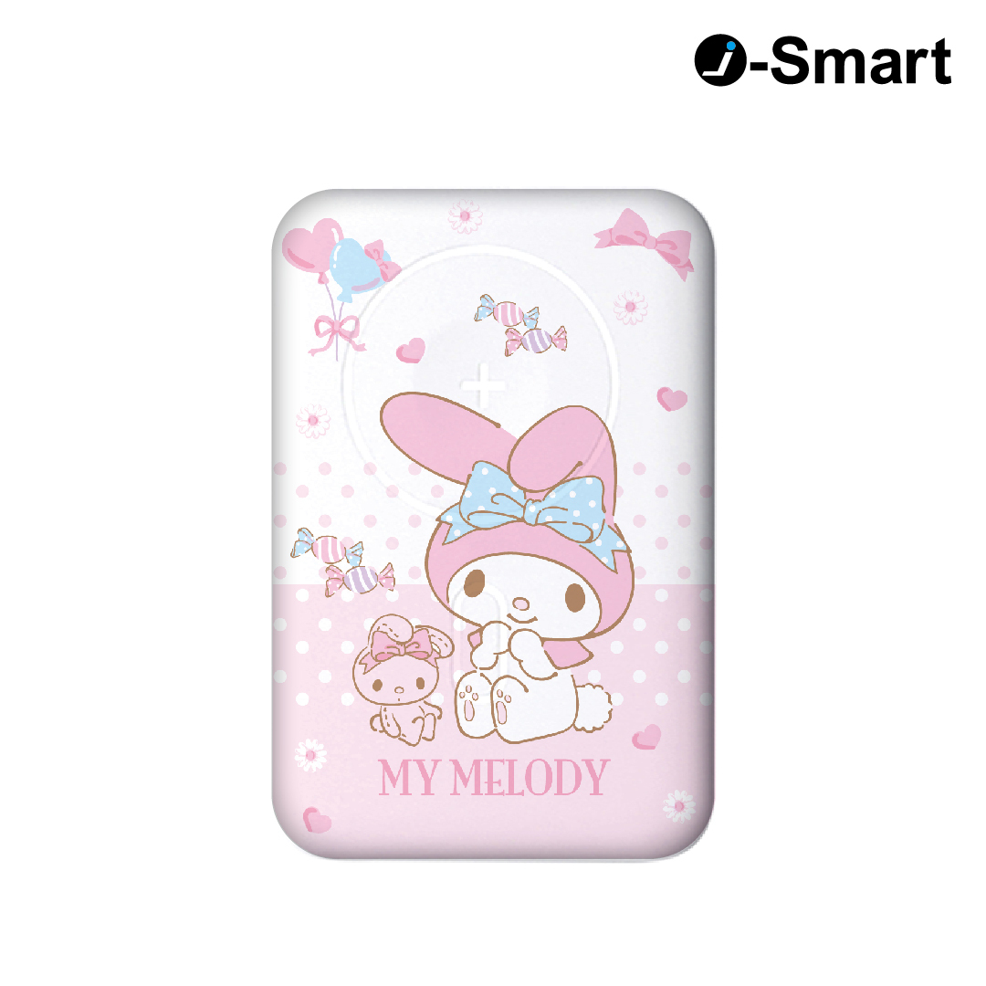 SANRIO CHARACTERS-3合1磁吸行動電源-MY MELODY