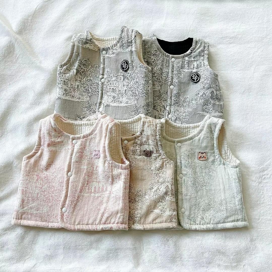 7mm絎縫系列-TOILE DE JOUY法式圖紋雙面馬甲(人物版)