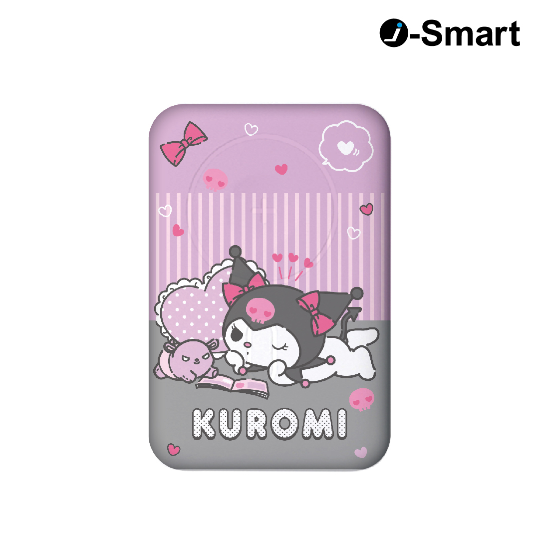 SANRIO CHARACTERS-3合1磁吸行動電源-KUROMI