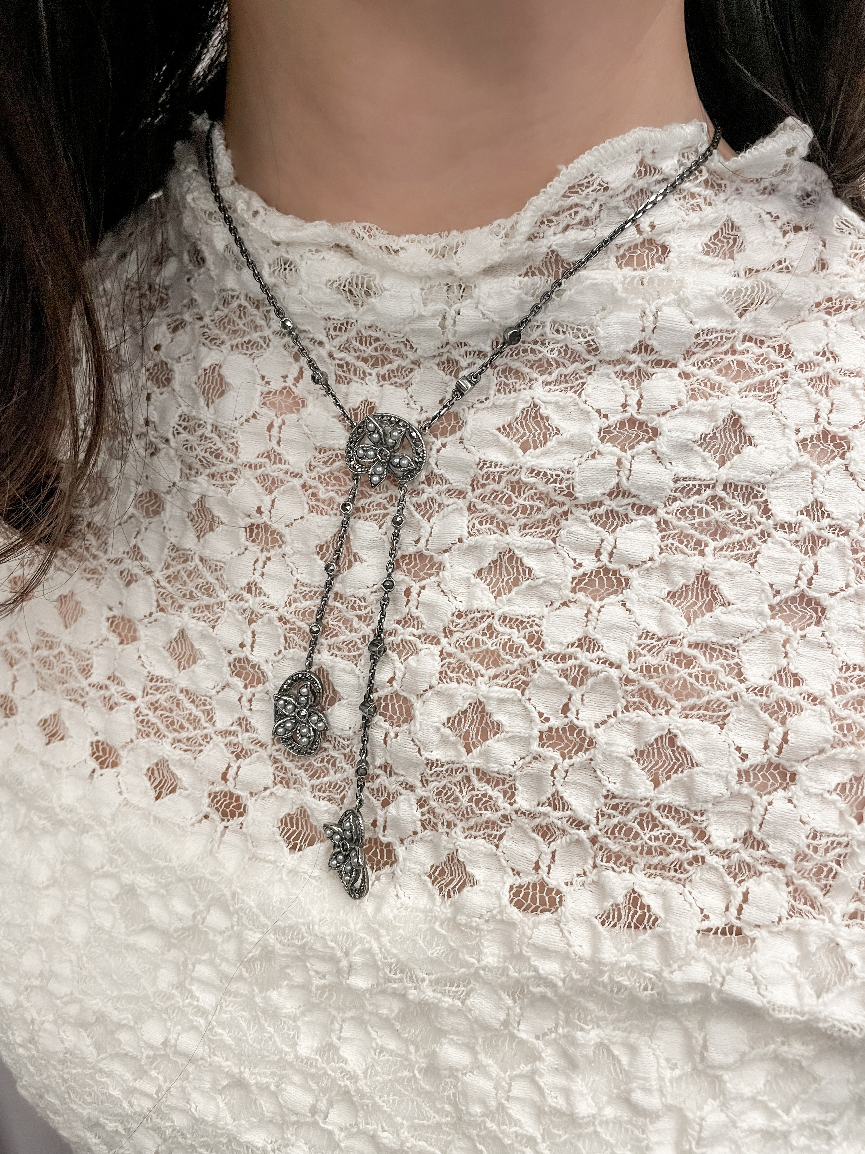 不對稱小米珠項鍊