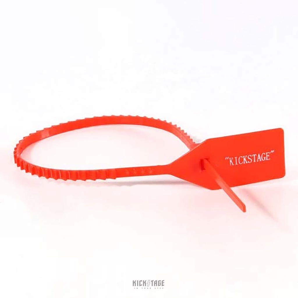 #KEEP OFF-WHITE THE 10：KICKSTAGE客製 紅束帶 一組五入 可重複拆卸 吊飾 鑰匙圈【KS34】