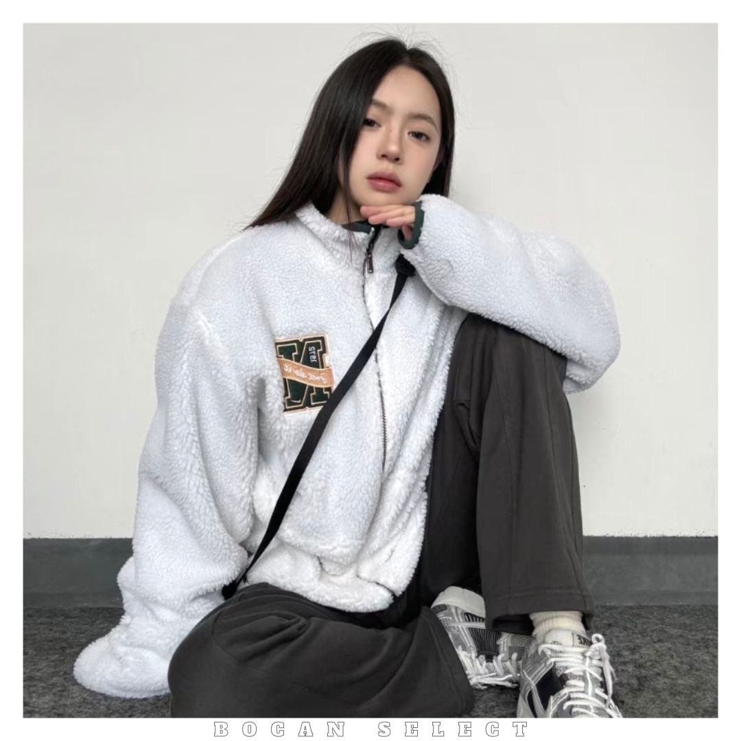 NIKE 高領雙面羊羔毛外套 防風外套  （FV8588-010 / FV8588-133）