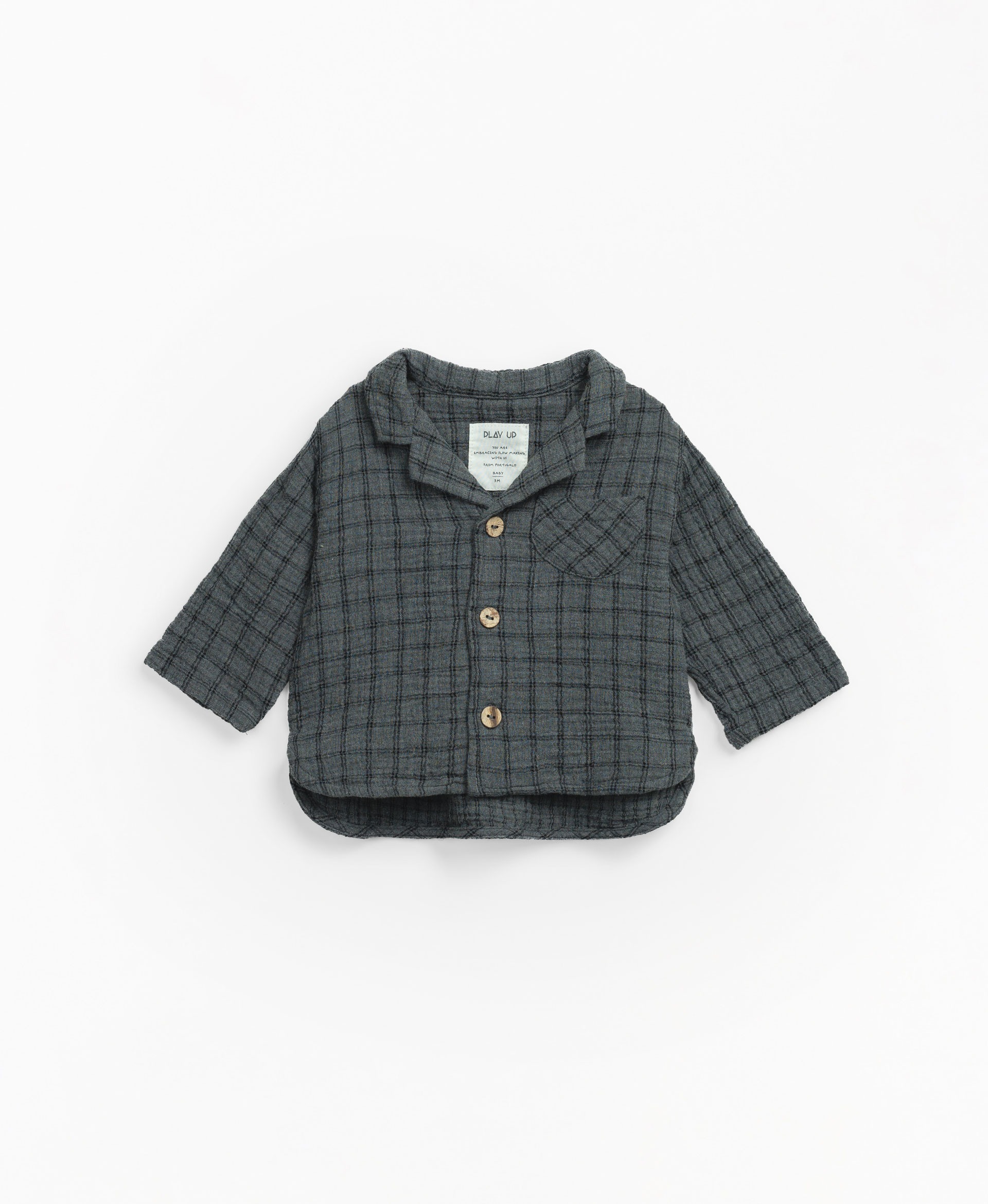 葡萄牙Play Up 有機棉格紋襯衫上衣 - Bruno Melange