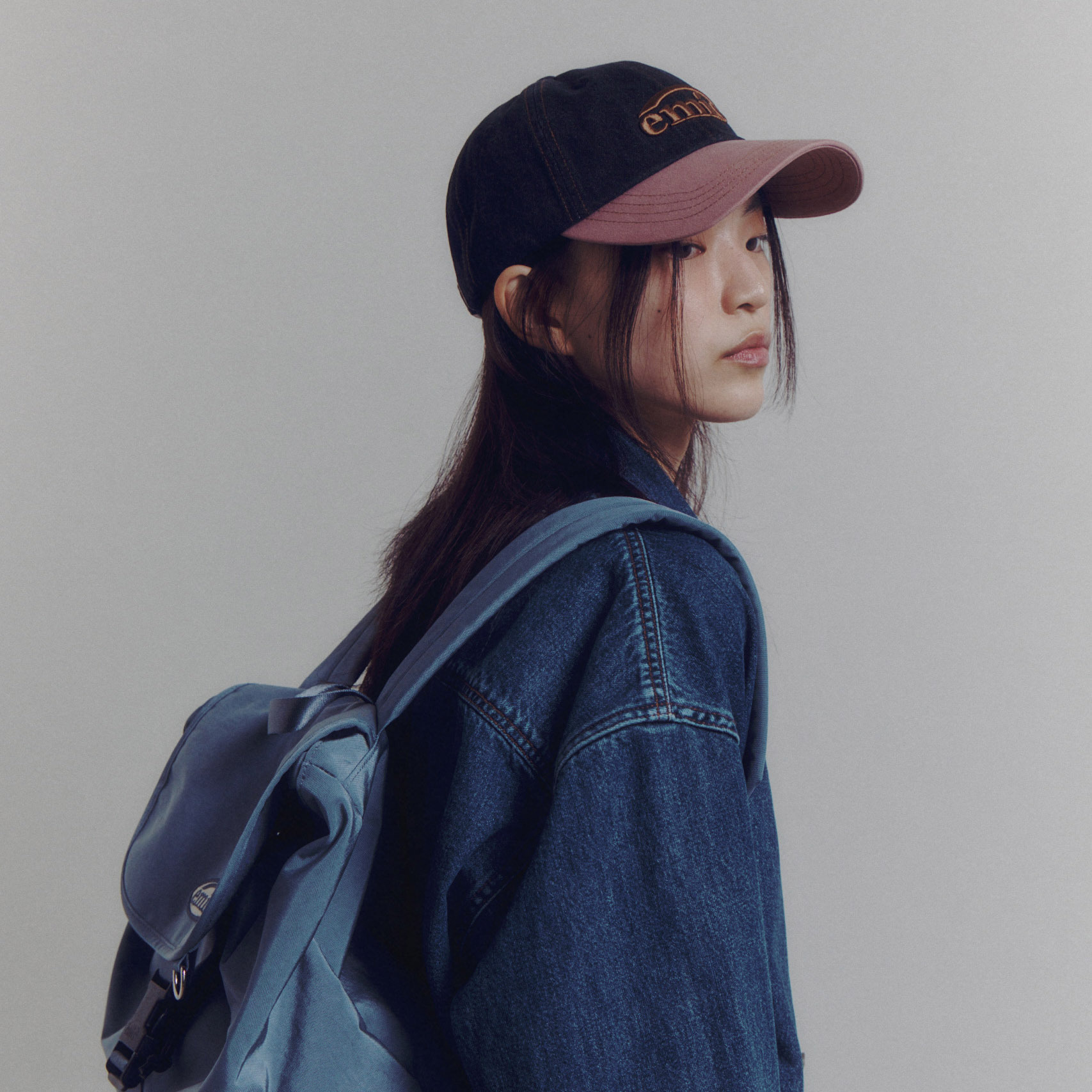 <韓國代購> EMIS WASHED DENIM BALL CAP