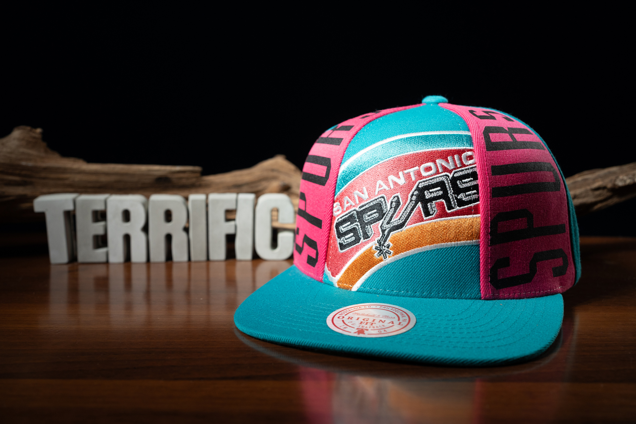 NBA帽子 San Antonio Spurs 聖安東尼奧馬刺 Big Face 拼接 M&N 棒球帽 可調式 全新