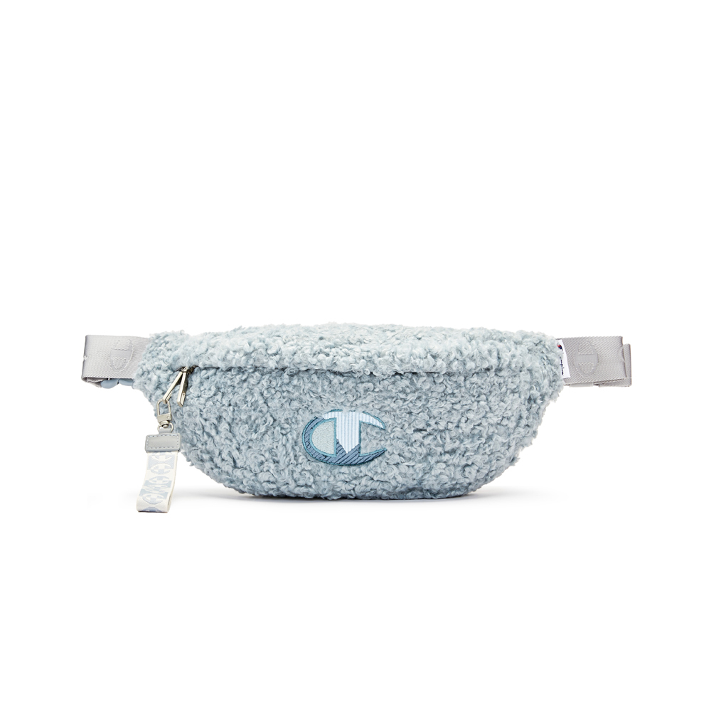 中性-絨毛LOGO腰包-淺藍（U3DACPU31M2）