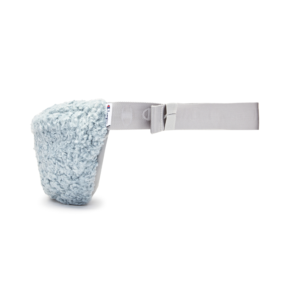 中性-絨毛LOGO腰包-淺藍（U3DACPU31M2）